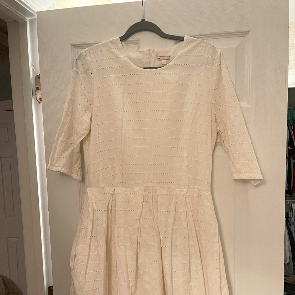 White Eyelet Gap Dress